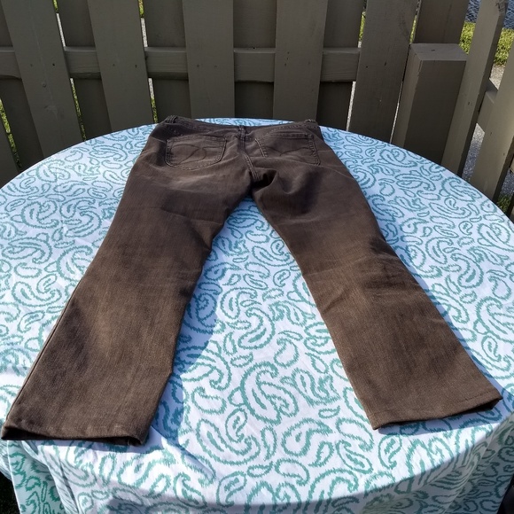 CHICOS PLATINUM DENIM SZ 0.5 Brown Stretch Jeans - Picture 3 of 7